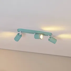 TK Lighting Deckenstrahler Livia, mintgrün, 52 cm, 3-flg., Metall, GU10 Livia TK Lighting, dimmbar, grün, für Kinderzimmer, Metall, Strahler - 52 cm - 17.5 cm - 14 cm