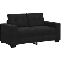 vidaXL Zweisitzer-Sofa Schwarz 120 cm Samt
