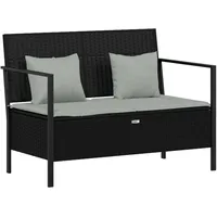vidaXL Gartenbank 59 x 83 x 110 cm Schwarz