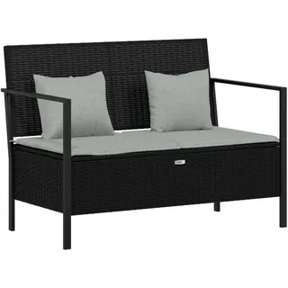 vidaXL Gartenbank 59 x 83 x 110 cm Schwarz