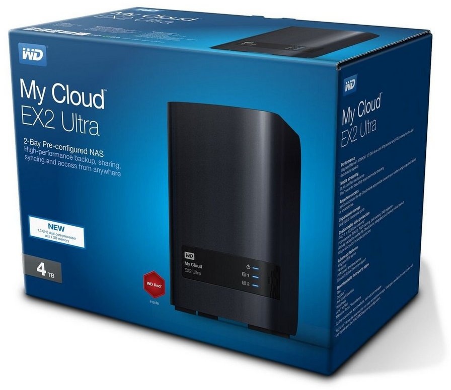 Western Digital WD My Cloud EX2 4TB (2x2TB) Ultra NAS-Server schwarz