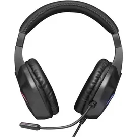 Mars Gaming MH122, FRGB Over Ear Kopfhörer mit Mikrofon, HiFi Sound, Geräuschunterdrückung, Ultraleichtgewicht, PS4 PS5 Xbox Switch Switch 2 Tablet Windows Mac, Schwarz,