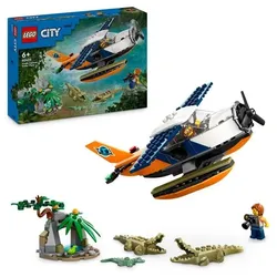 LEGO City Dschungelforscher-Wasserflugzeug, Spielzeug für Kinder 60425