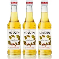 3x Monin Haselnuss / Noisette Sirup, 250 ml Flasche
