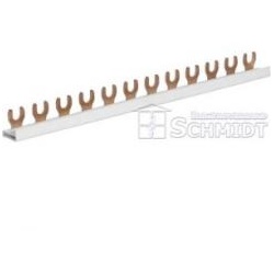 Hager KDN 163 B, Phasenschiene 1polig, 57 Platzeinheiten, 10mm2