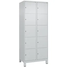 C+P Classic PLUS Garderobenschrank 195,0 x 80,0 x 50,0 Lichtgrau