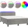 vidaXL Boxspringbett 140 x 200 cm Hellgrau