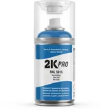 2K Pro 2K Spraydose 250ml - 2 Komponenten Sprühlack, Schnelltrocknender Spritzlack, UV-Beständig, Stoss- und Kratzfest | RAL5015 - Himmelblau Glanz