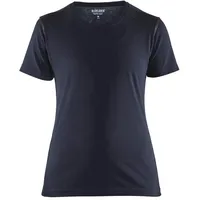 Blåkläder Blaklader 347910428699S Damen T-Shirt, Dunkel Marineblau/Schwarz, Größe S