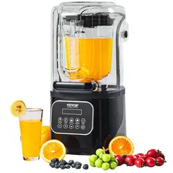 VEVOR Professioneller Mixer Kommerzieller Standmixer 2L Smoothies Shakes