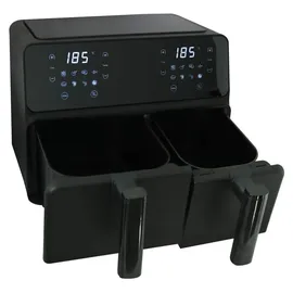 Westfalia Heißluft Fritteuse 9 L Doppelkammer schwarz