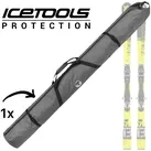 Icetools Ski- und Snowboardträger Icetools Aufrollbarer Ski Reise Transport Tasche Zip Roll grau
