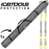 Icetools Ski- und Snowboardträger Icetools Aufrollbarer Ski Reise Transport Tasche Zip Roll grau