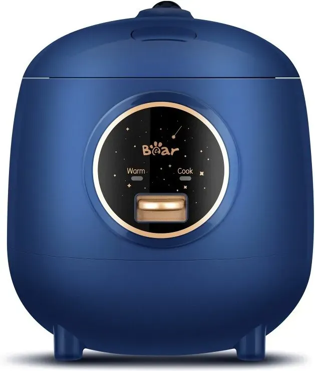 BEAR Reiskocher (1,2 L, 200-238W) für 1-2 Personen - mit automatischer Warmhaltefunktion und antihaftbeschichtetem Innentopf