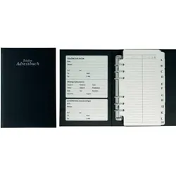 Adress-Telefonbuch A-Z schwarz 18x22cm ca. A5