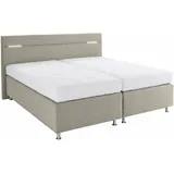 Westfalia Schlafkomfort Boxspringbett 200 x 200 cm H2 Beige