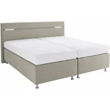 Westfalia Schlafkomfort Boxspringbett 200 x 200 cm H2 Beige