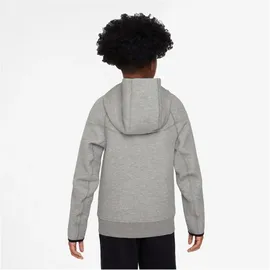 Nike FC Barcelona Sportswear Tech Fleece Kapuzenjacke Jungen 065 dk grey heather/black/barely volt S 128-137 cm