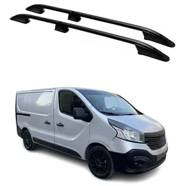 Omac Dachgepäckträger für Renault Trafic 2014-2024 Kurzer Alu Schwarz