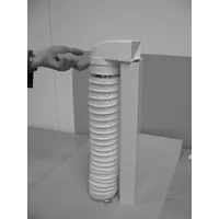 Upmann Umlenkstück mit PVC-Schlauch 150 100 mm weiß