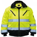 Korntex Hi-Vis Pilotenjacke Arbeitsjacke Wasserdicht Winddicht Gelb | XXL