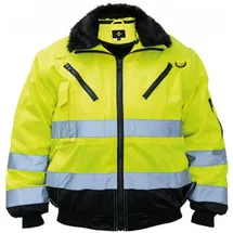 Korntex Hi-Vis Pilotenjacke Arbeitsjacke Wasserdicht Winddicht Gelb | XXL