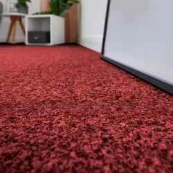 Teppichboden ANDIAMO "Nadelvlies Invita", rot, B:400cm H:5mm L:400cm, Kunstfaser, Teppiche, melierte Optik, Breite 200 cm oder 400 cm, robust & strapazierfähig