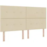 vidaXL Kopfteil mit Kopfteil Creme 180 cm Kunstleder