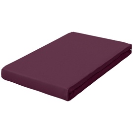 SCHLAFGUT Pure Topper Baumwolle 90 x 190 - 100 x 220 cm purple deep