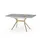 aea Esstisch 80 x 79 x 80 cm grau/gold