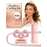 Lily England Lockenwickler über Nacht – 5-teiliges Lockenset ohne Hitze für wunderschöne Locken ohne Hitze – inklusive Clip und Kamm – Satin-Stirnband für Locken im Schlaf