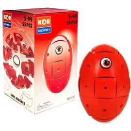 Geomag KOR 2.0 Egg 485C Konstruktionsspielzeug, 55-teilig, Rot