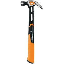 FISKARS Hammer, gebogene Klaue, Anti-Vibrationssystem - schwarz | orange