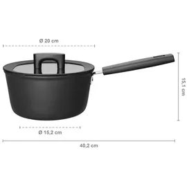 Fiskars Hard Face Stieltopf 20 cm rund