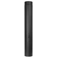 Jeremias Ofenrohr Längenelement 1000mm+Drosselklappe schwarz | Ø200mm