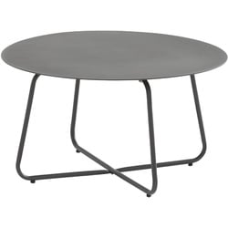 idyl Loungetisch Matur ⌀ 73 cm Edelstahl Grau Anthrazit