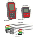 Intelligentes Digitales Kabelloses Fleischthermometer Mit Zwei Sonden, Sofortanzeige, Magnetischem Lebensmittelthermometer Und App