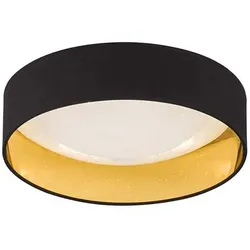 Deckenleuchte Lampe dimmbar LED Sterneneffekt Schlafzimmerleuchte schwarz gold