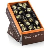 Venchi - Ausstellungsbox Chocoviar extra Zartbitterpralinen, 2 kg - 75 % zartbittere Schokolade und Chocoviar-Streusel - Packung mit 100 Stück - Glutenfrei - Vegan