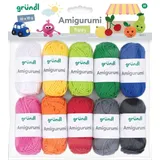 Gründl Häkelgarn Amigurumi Bunt 10 g 10 St.