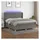 vidaXL Boxspringbett 180 x 200 cm Dunkelgrau