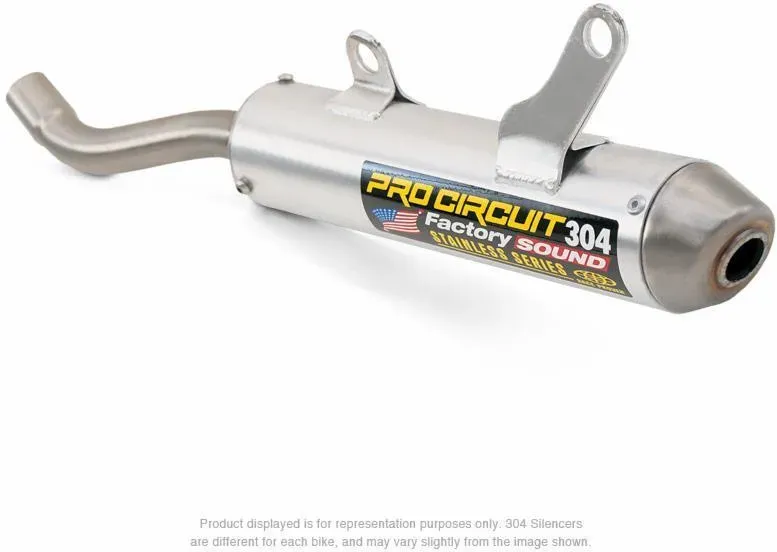 PRO CIRCUIT Schalldämpfer 304 Alu / Edelstahl Kappe gebürstet Honda CR250R