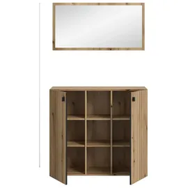 Möbel Boss STATION Garderobenkombination 106x192x37 cm braun