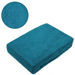 EXKLUSIV HEIMTEXTIL Frottee Spannbettlaken 60 - 70 x 140 cm Petrol