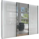 Wiemann Schwebetürenschrank Monaco 250 x 217 cm Glas Weiß