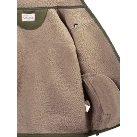 Arctic Seven Herren Fleece Jacke mit Teddyfell Futter Fleecejacke Wanderjacke AS325 [AS-325-Olive-Gr.XXL] - XXL