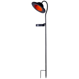 NÄVE Steckleuchte Solarleuchte Gartenlampe Erdspieß IP44 Akku schwarz LED H 86 cm