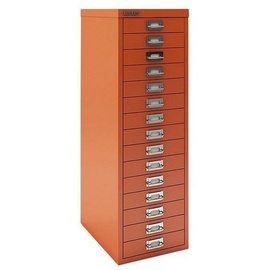 BISLEY MultiDrawerTM L3915 Schubladenschrank orange 15 Schubladen 27,8 x 38,0 x 85,7 cm