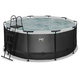 EXIT TOYS Black Leather Pool 360 x 122 cm inkl. Filterpumpe