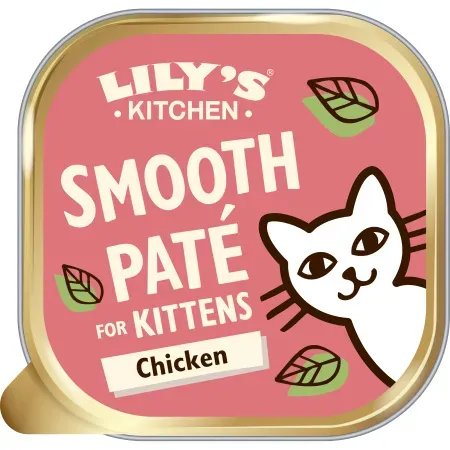 Lily's Kitchen Smooth Paté Pastete Für Kätzchen Huhn 85g